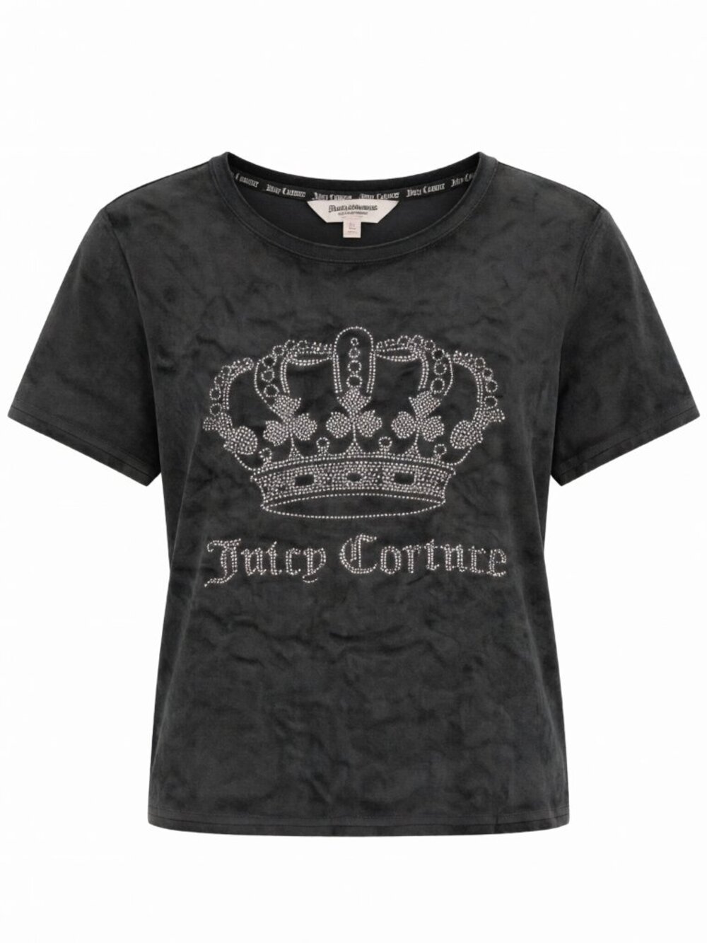 Juicy Couture Women's Velour Rhinestone Top L